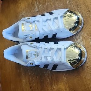 Adidas Super Star gold metal toe 4.5